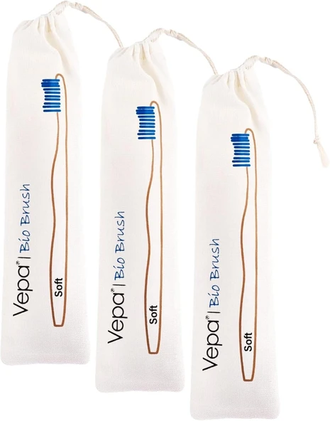 Vepa Bio Ahşap Fırçası Bez Ambalaj (3 Paketi) ürün görseli 1