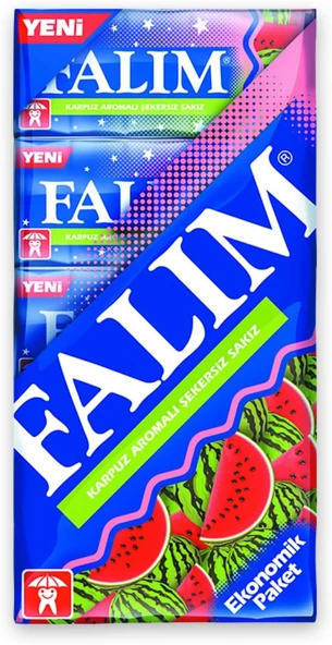 Falım 5'Li Karpuz Aromalı Şekersiz Sakız 35 Gr ürün görseli 1