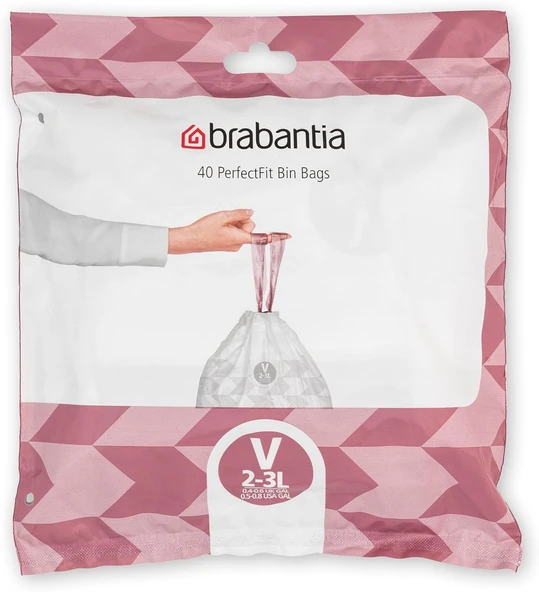 Brabantia Torbası, Plastik, Beyaz, 3 Litre ürün görseli 1