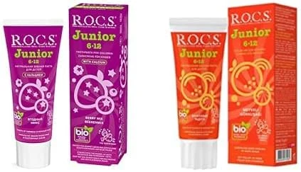 R.O.C.S. Junior 6-12 Macunu Orman Meyveli Junior Çocuklar Için Bitkisel İçerikli Macunu 6-12 Yaş Meyveli Gökkuşağı (1 X 60 Ml) ürün görseli 1