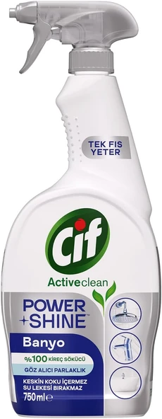 Power & Shine Sprey Banyo İçin Temizleyici Kireç Çözücü 750 Ml ürün görseli 1