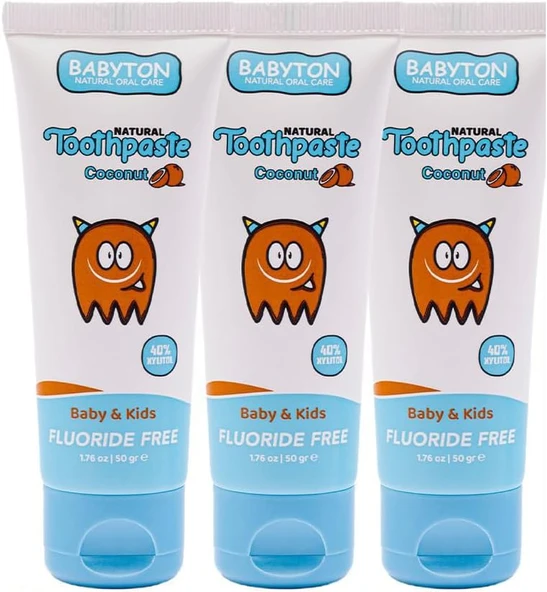 Babyton Doğal Hindistan Cevizi Macunu 3'Lü Set 50 Gr ürün görseli 1