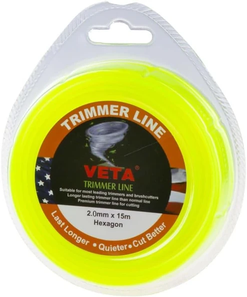 Veta 131741 Tırpan Misina 2.0Mm 15M Sarı 6 Köşe ürün görseli 1