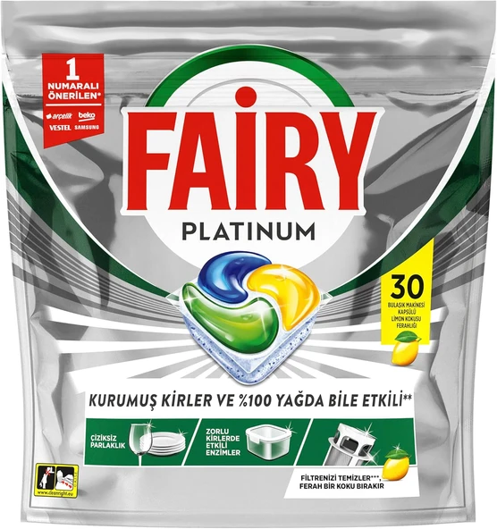 Platinum Bulaşık Makinesi Deterjanı Kapsülü/Tableti 30 Yıkama ürün görseli 1