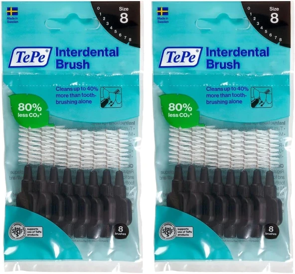 Tepe 1.5 Mm - Si̇yah Arayüz Fırçası (1X 8 Adet) (2 Paketi) ürün görseli 1