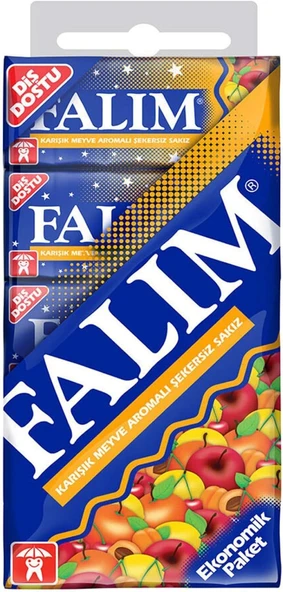 Falım 5'Li Karışık Meyve Aromalı Şekersiz Sakız 35 Gr 20 Adet ürün görseli 1