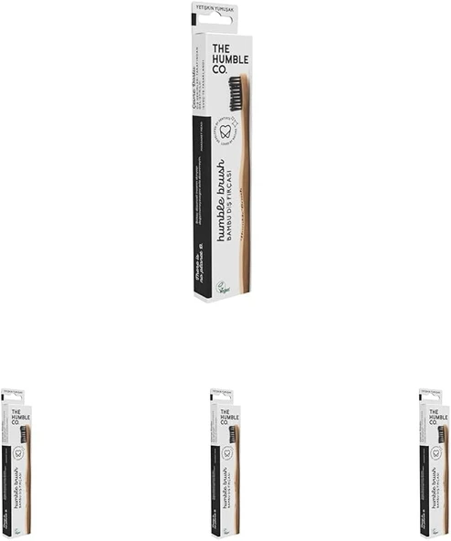 The Humble Co. Co Bambu Fırçası Yetişkin Sensitive Yumuşak Siyah (4 Paketi) ürün görseli 1