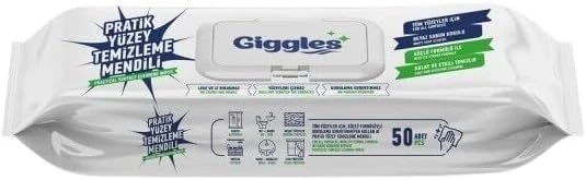 Giggles Pratik Yüzey Temizleme Havlusu 50'Li 1 Paket ürün görseli 1
