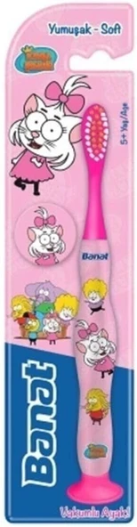 Banat Çocuk Kral Şakir Yumuşak Fırçası Vakumlu Ayak 5 Yaş+ (Pembe) ürün görseli 1
