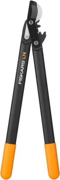 Fiskars Yeşil Odun Için Baypas Bıçaklı Sırık, Powergear Raf Sistemi, Yapışmaz Kaplama, Kesme Çapı: 3,8 Cm, Sertleştirilmiş Çelik, Uzunluk: 55 Cm, Siyah/Turuncu, L74, 1000582 ürün görseli 1