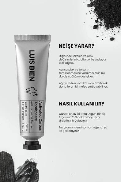 Luis Bien Aktif Karbon Beyazlatma Macunu 75 Ml ürün görseli 1