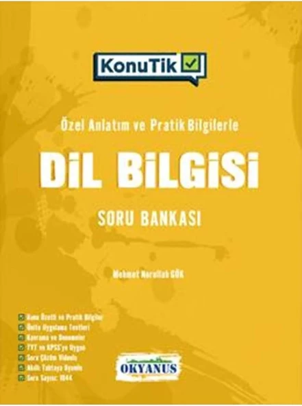 Okyanus Tyt Konutik Dil Bilgisi Soru Bankası ürün görseli 1