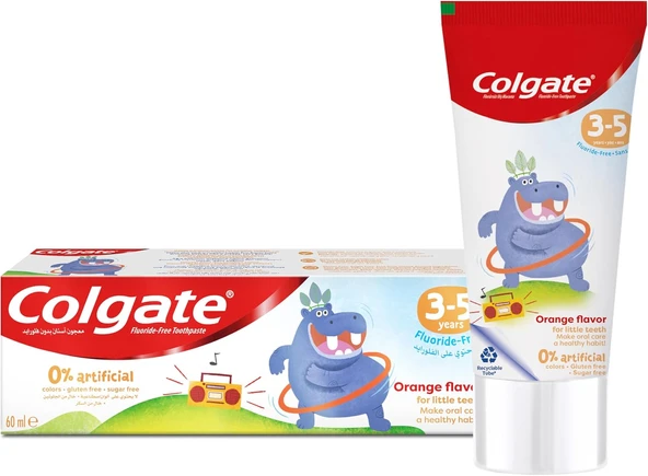3-5 Yaş Portakal Aromalı Florürsüz Çocuk Macunu 60 Ml ürün görseli 1