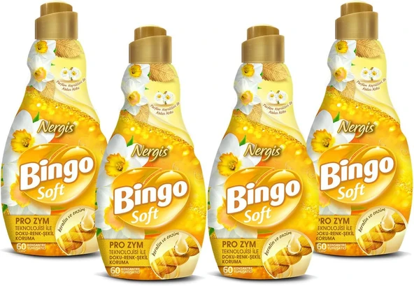 Konsantre Çamaşır Yumuşatıcısı Nergis 1440 Ml X 4 Adet ürün görseli 1