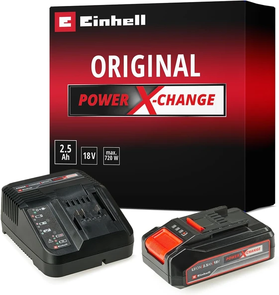 V 2.5 Ah Pxc Başlangıç Kiti (Akü Şarj Cihazı, V, Maks. Güç 720 W, Tüm Pxc Cihazları Için, Akü Yönetim Sistemi, 3'Lü Led Gösterge) - 4512097 ürün görseli 1