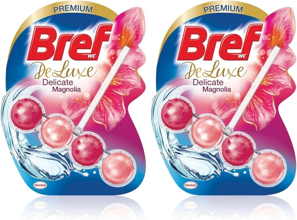 Bref Wc Deluxe Manolya Klozet Temizleme Topları 1 X 1 Adet, Manolya 1 2Li Paket ürün görseli 1