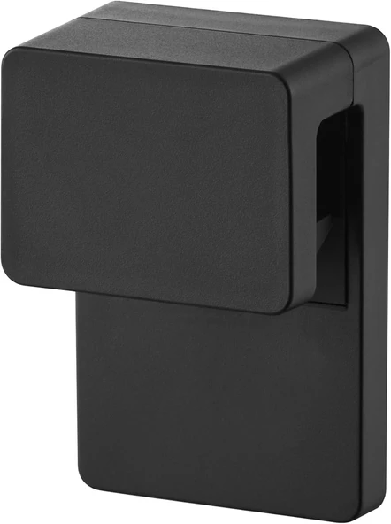 Yamazaki 1494 Tower Yapışkanlı Kanca Fırçası Macunu Tutucu, Siyah, Abs Reçine/Silikon/Polikarbonat/Pet/Poliüretan, Minimalist, 2,7 X 4 X 6 Cm ürün görseli 1