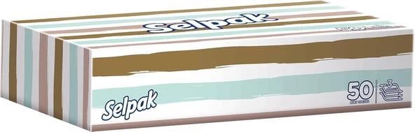 Selpak Kutu Mendil Beyaz 50'Li ürün görseli 1