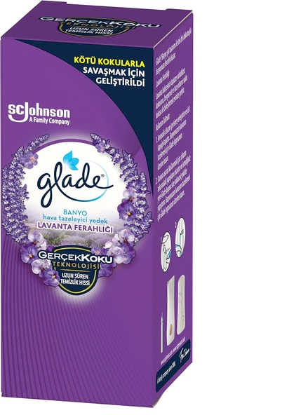 Glade Banyo Hava Tazeleyici Yedek Lavanta Ferahlığı, 10 Ml, Beyaz ürün görseli 1