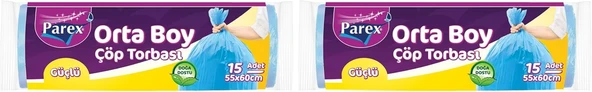 Parex Orta Boy Torbası 55X60Cm 15'Li 2Li Paket ürün görseli 1