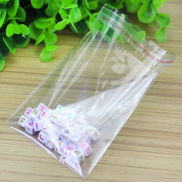 Bantlı Şeffaf Poşet 10X15 Cm (1000 Adet) ürün görseli 1