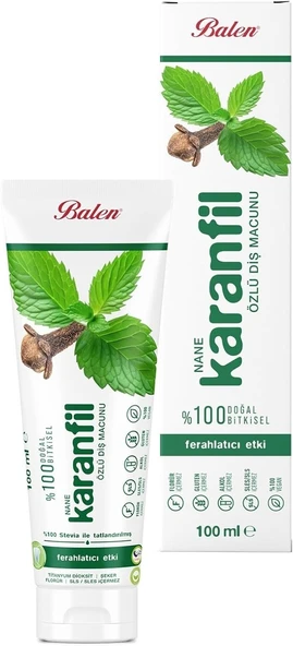 Balen Doğal Nane Karanfil Özlü Macunu 100 Ml ürün görseli 1