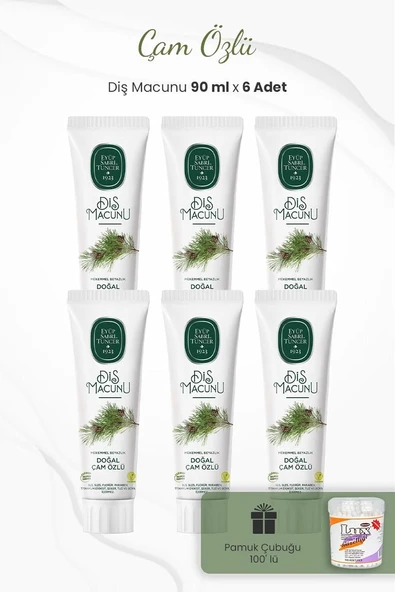 Çam Özlü Macunu 90 Ml X 4 Adet Kulak Çubuğu ürün görseli 1