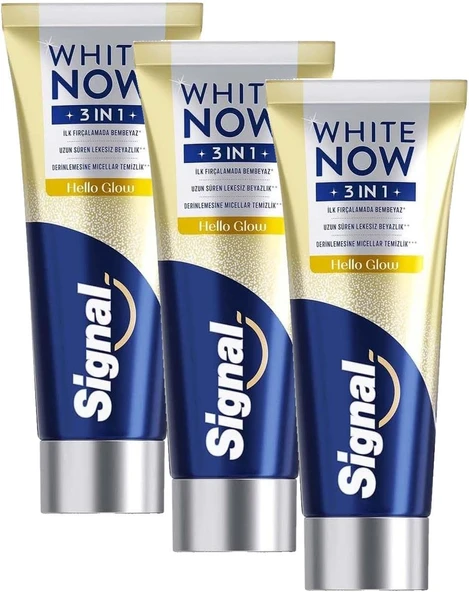 Signal White Now 3In1 Hello Glow Macunu (3 Paketi) ürün görseli 1