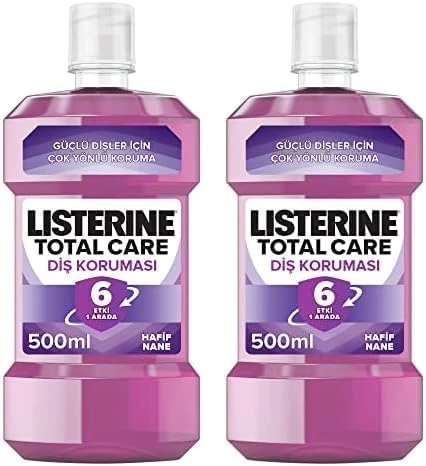 Listerine Total Care Korumasi Ağız Bakım Suyu 500 Ml 2Li Paket ürün görseli 1