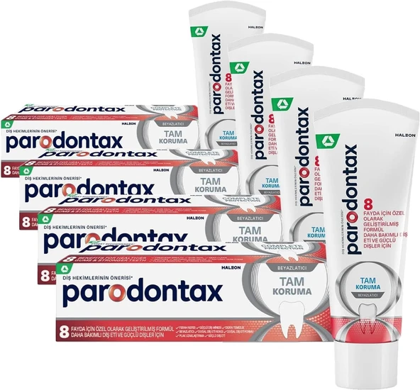 Parodontax Eti Bakımı Tam Koruma & Beyazlatıcı Macunu 75 Ml (4 Paketi) ürün görseli 1