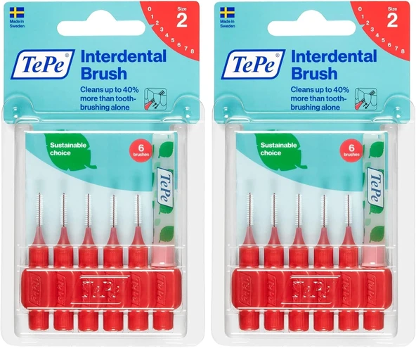 Tepe Blister 0.5 Mm - Kirmizi Arayüz Fırçası (1 X 6 Adet) (2 Paketi) ürün görseli 1