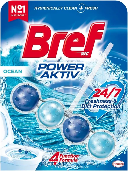 Bref Wc Power Aktiv Okyanus Kokulu Klozet Temizleme Topları, 1 X 1 Adet, Okyanus 1, Tekli ürün görseli 1