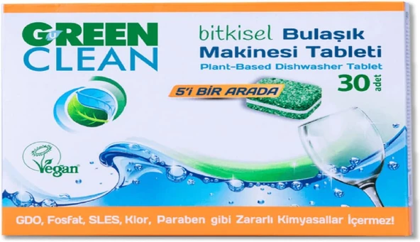 Green Clean Bulaşık Makinesi Tableti 30'Lu ürün görseli 1