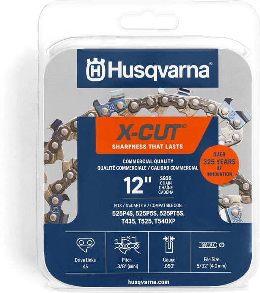 Husqvarna X-Cut S93G Zincirler, Turuncu/Gri ürün görseli 1