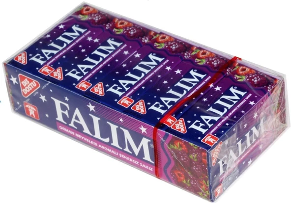 Falım Orman Meyveleri Aromalı Şekersiz Sakız 7 G (20 Adet) ürün görseli 1