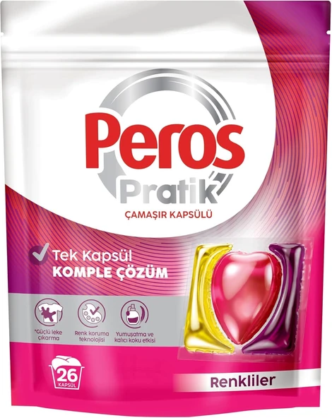 Peros Pratik Renkliler 26'Lı Çamaşır Kapsülü ürün görseli 1
