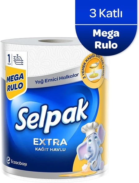Selpak Emici Kağıt Havlu 1 Dev Rulo (1=3) ürün görseli 1