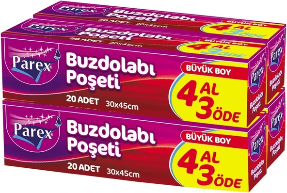 Parex Buzdolabi Poşeti Büyük Boy 4 Al 3 Öde ürün görseli 1