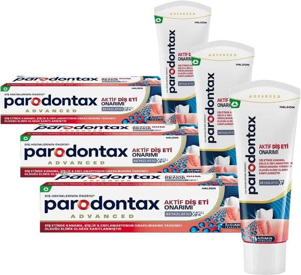 Parodontax Aktif Eti Onarımı Beyazlatıcı Macunu 75 Ml (3 Paketi) ürün görseli 1