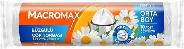 Macromax Büzgülü Papatya Torbası Orta Boy 10'Lu ürün görseli 1