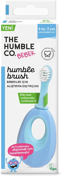 The Humble Co. - Humble Brush Baby Bebekler Için Alıştırma Fırçası - (Tavsi̇ye Yaş 6+ Ay - 2 Yaş) ürün görseli 1