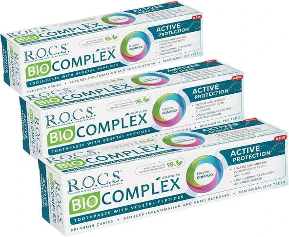 R.O.C.S. Bio Kompleks Tam Koruma Macunu, 94G (3 Paketi) ürün görseli 1