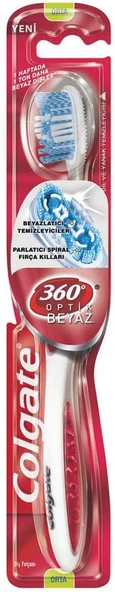 360 Optik Beyaz Dil Yanak Temizleyicili Yumuşak Beyazlatıcı Fırçası 1+1 ürün görseli 1