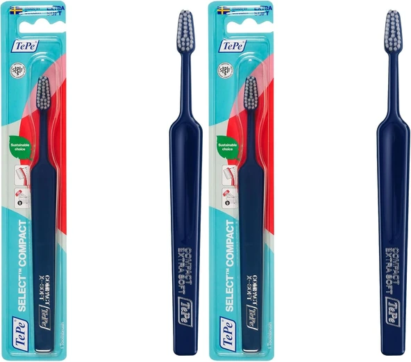 Tepe Select Compact X-Soft Ekstra Yumuşak Fırçası (2 Paketi) ürün görseli 1