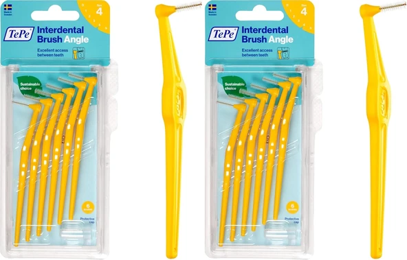 Tepe Angle Saplı Arayüz Fırçası, Sarı, 0.7Mm (2 Paketi) ürün görseli 1