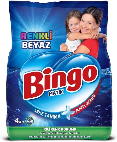 Matik Beyaz & Renkli 26 Yıkama Toz Çamaşır Deterjanı 1 X 4 Kg ürün görseli 1