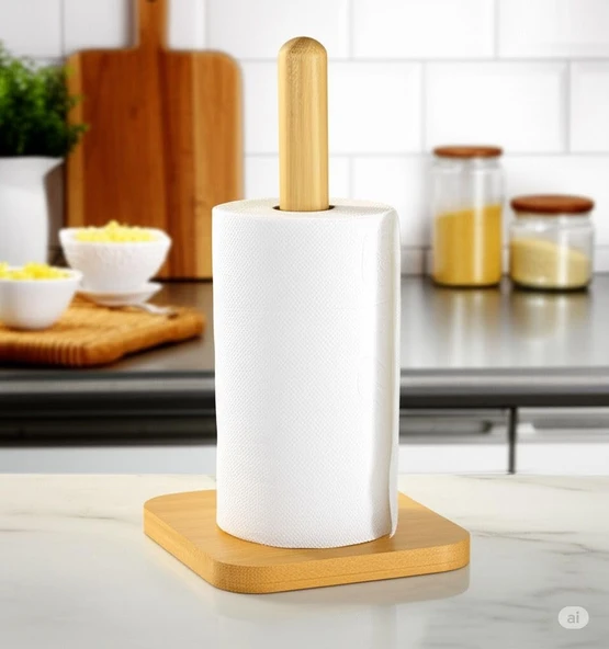 Bambu 12 Cm Kare Havlu Peçetelik ürün görseli 1
