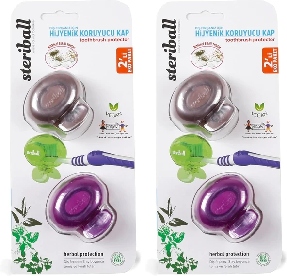 Steriball Hijyenik Koruyucu Kap 2 'Li Paket (2 Paketi) ürün görseli 1