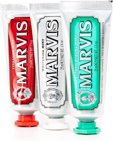 Marvis 3 Tat Beyazlatıcı Nane & Klasik Nane & Tarçınlı Nane Macunu (1 X 3 Adet) ürün görseli 1