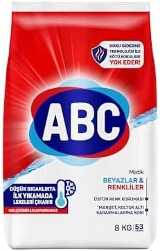 Abc Deterjan Matik Beyazlar & Renkliler 8 Kg ürün görseli 1